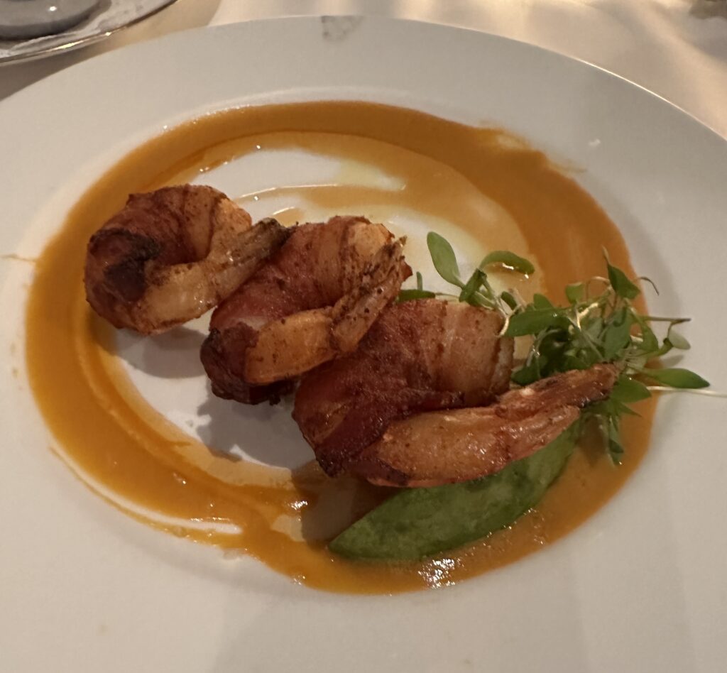 a plate of food on a table