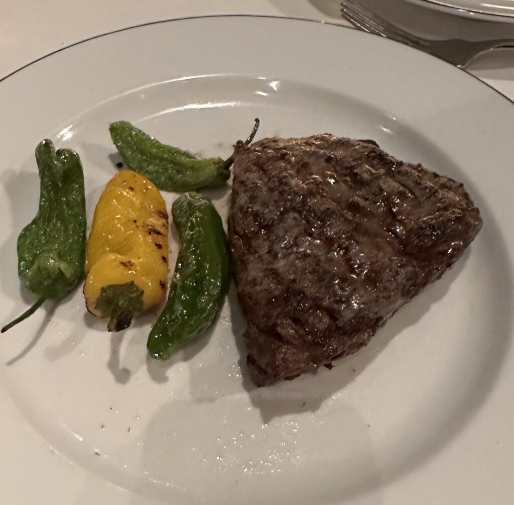 a plate of food on a table