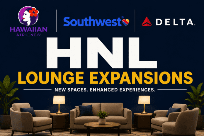 Mega Lounges Coming to Honolulu Airport: Hawaiian, Southwest & Delta Compared
